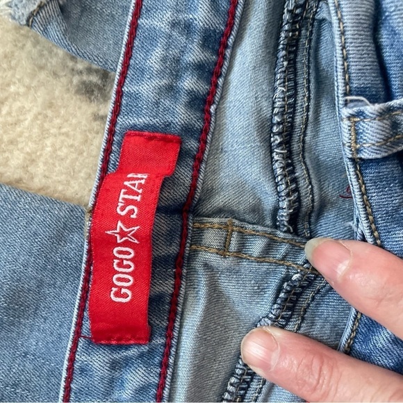 GoGo Star distressed jeans size 0 - Picture 5 of 6